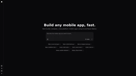 Rork - Create a mobile app in minutes.