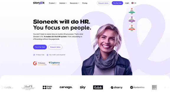 Sloneek - HR system that manages the complete employee experience.