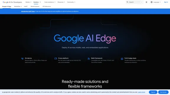 Google AI Edge - Google AI para Desarrolladores