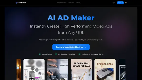 AI AD Maker - Instantly Generate Effective Video Ads from Any URL