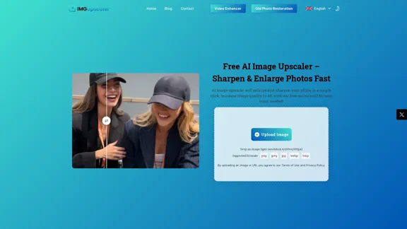 Enhance Image Quality for Free - AI Image Upscaler Online