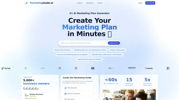MarketingGuide AI - Генератор маркетинговых планов на основе ИИ