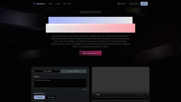 Seedance AI - Free Seedance AI Video Creator