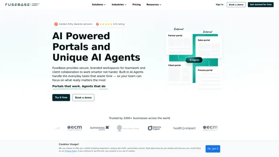 FuseBase - 基于人工智能的内部和外部协作工作空间
