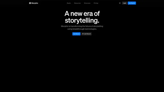Morphic - Unleashing a new age of narrative.