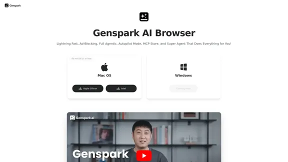 Genspark Browser - Découvrez l'avenir de la navigation sur le web