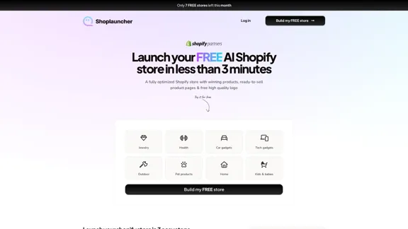 Shoplauncher - A completely optimized Shopify store featuring successful products.
