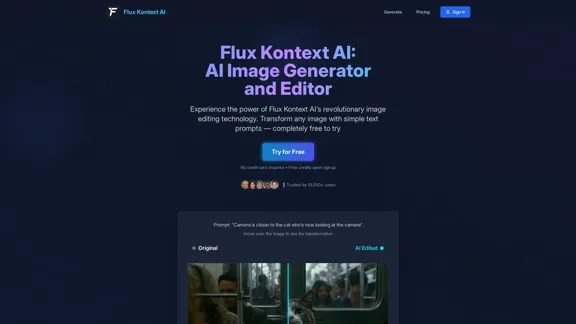 Flux Kontext AI - Революционный редактор изображений на основе ИИ