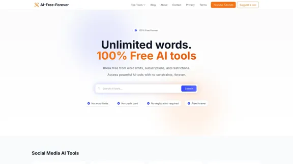AI-Free-Forever - No-cost AI Tools