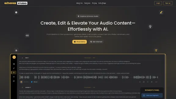 Echovox Studio - Developed by DialectAI