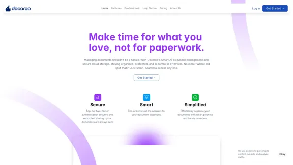 Docaroo - Intelligent document organization and safe cloud storage