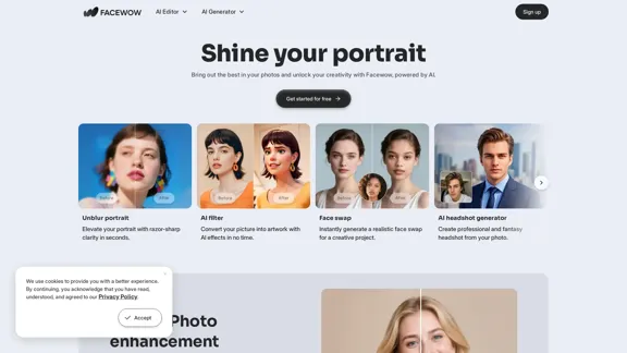 Facewow - あなたのオールインワンAIポートレートクリエイター