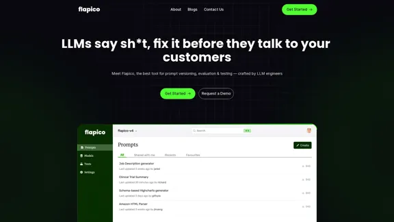 Flapico - 提示管理与评估工具