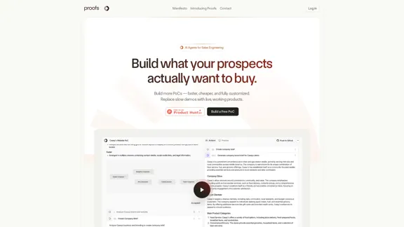 Proofs.io - Agents IA pour votre pile technologique