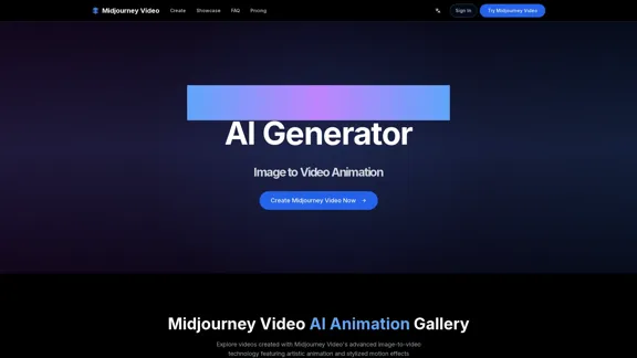 Midjourney Video - 人工智能视频生成器