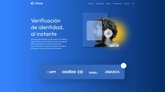 Alice Biometrics - Solução para verificar a identidade remotamente