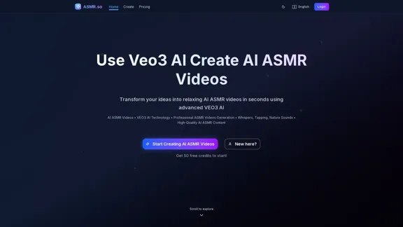 AI ASMR 视频 - 使用 VEO3 创建 AI 驱动的 ASMR 视频