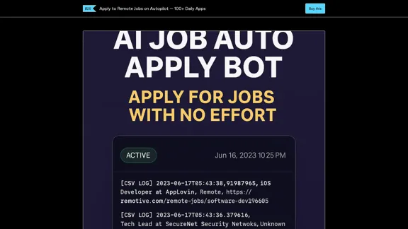 Apply to Remote Jobs Automatically — 100+ Applications Daily