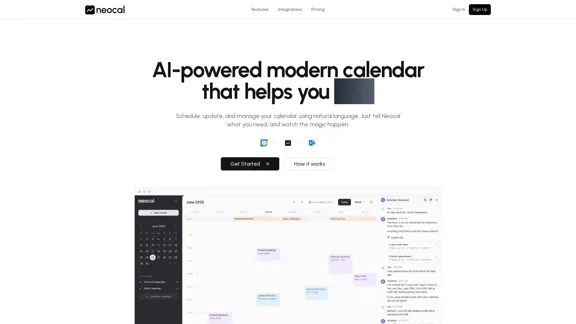 Neocal - Calendrier IA qui vous aide à planifier