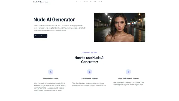 Nude AI Generator - Unzensierter KI-Bilderzeuger