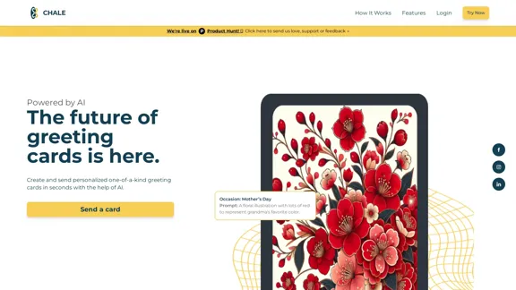 CHALE - The future of greeting cards has arrived.