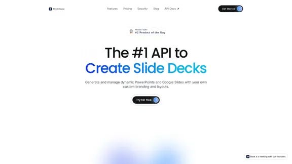 FlashDocs API - Créez des PPTX et des Google Slides par programmation