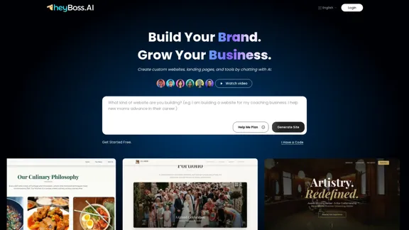 HeyBoss.ai - AI Website Builder & Complete AI Business Team