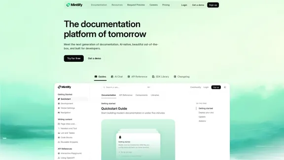 Mintlify - 明日的文檔平台