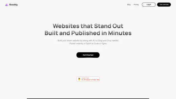 Readdy - Créez des sites web qui se démarquent