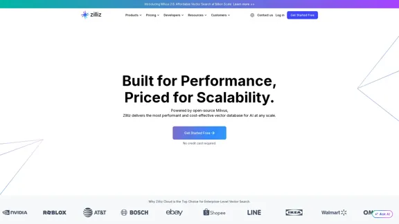 Zilliz - Векторная база данных, созданная для AI-приложений корпоративного уровня