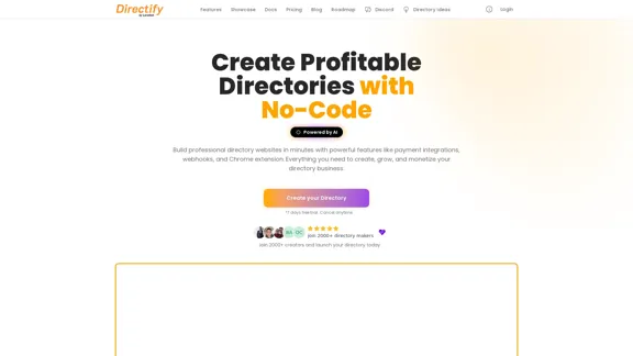 Directify - Build Directory Websites Without Coding
