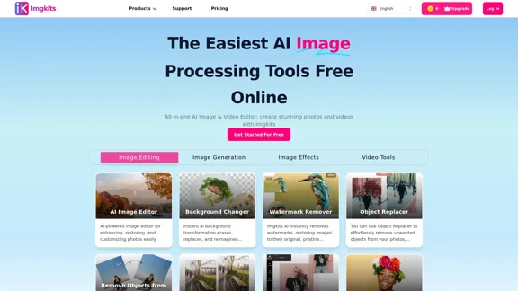 Imgkits - 最高のAI画像および動画処理ツールオンライン