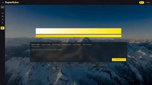 SuperMaker AI - Generador de video AI todo en uno con audio