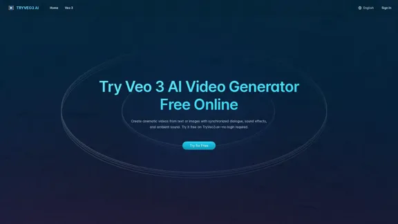 Free Veo 3 AI Video Generator - Try Veo 3 for Free Online at TryVeo3.ai