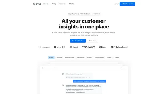 Crowd - より賢い意思決定のための顧客インテリジェンスプラットフォーム