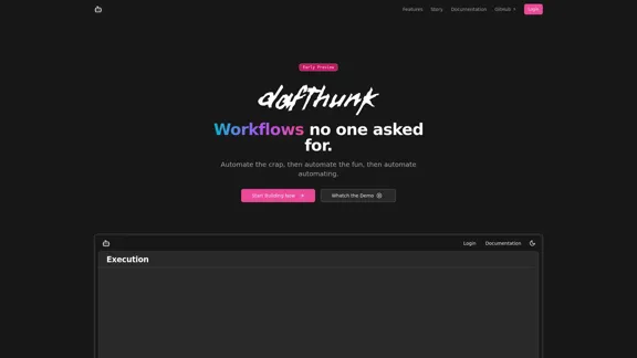 Dafthunk - Plataforma de execução de fluxo de trabalho