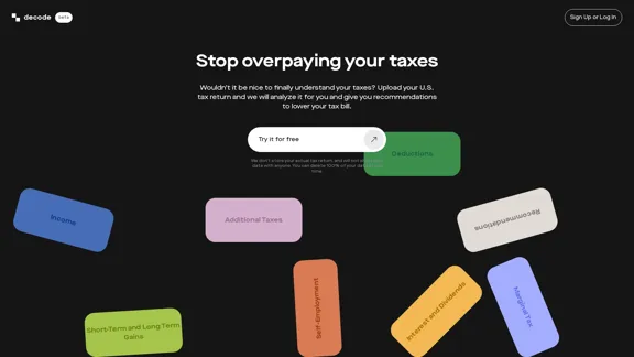 Decode.tax - Перестаньте переплачивать налоги