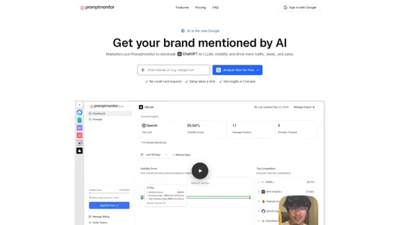 Promptmonitor - AI SEO / 生成エンジン最適化ツール