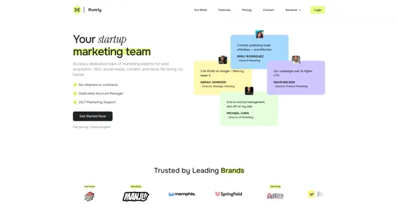 Runrly - 為初創企業和精簡品牌提供按需行銷團隊