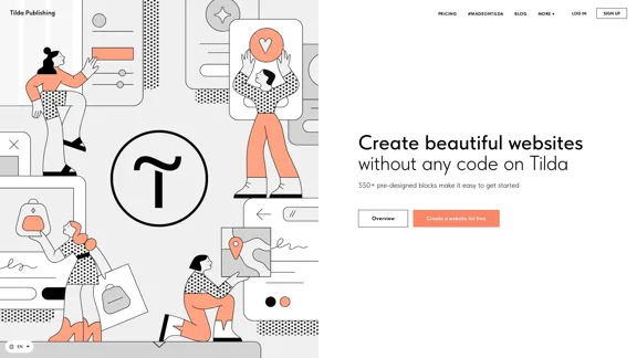 Tilda - Build a website at no cost