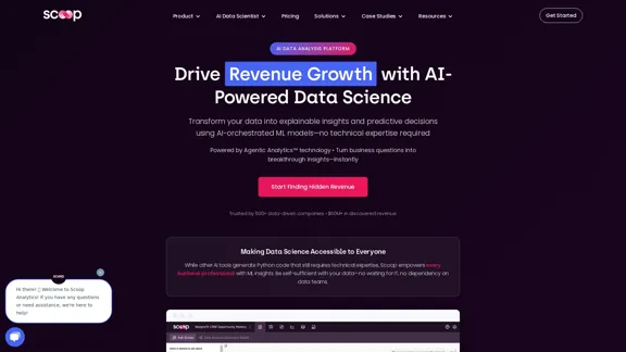 Scoop Analytics | ビジネスチームのためのAIデータサイエンティスト