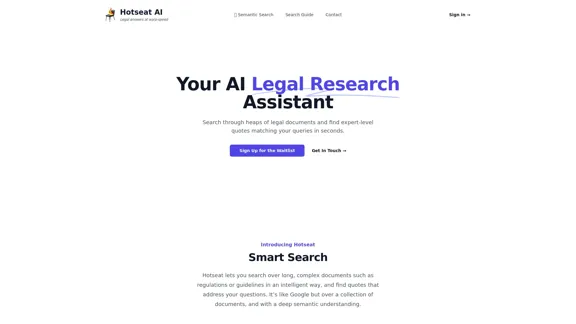 Hotseat AI - Fast legal answers