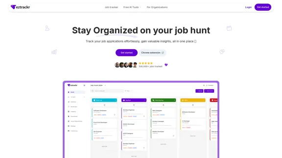 Eztrackr - Streamline your job search and eliminate spreadsheets.