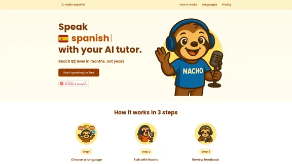 Hablo.pro - Fale com seu tutor de idiomas AI