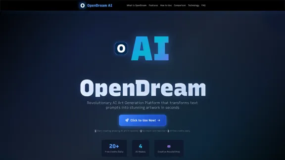 OpenDream AI - A groundbreaking platform for generating AI art.