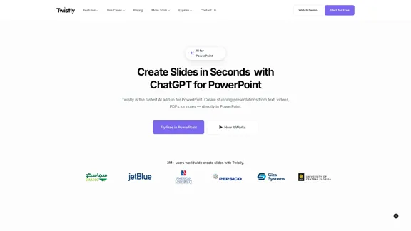 Twistly - Your ChatGPT for PowerPoint