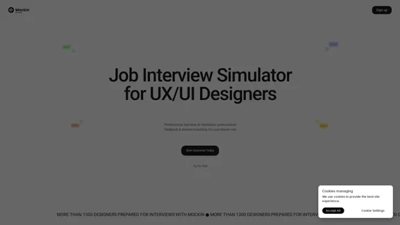 Mockin - simulateur d'entretien d'embauche pour les designers UX/UI