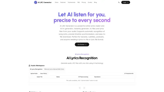 AI LRC Generator – Ультимативный генератор файлов LRC и текстов песен