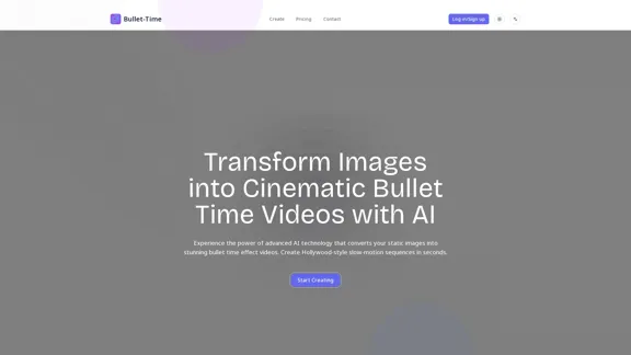 Bullet-Time - AI-Powered Bullet Time Video Creator