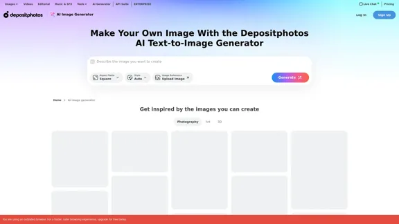 オンラインAI画像生成器 - テキストから簡単に素晴らしい画像を作成